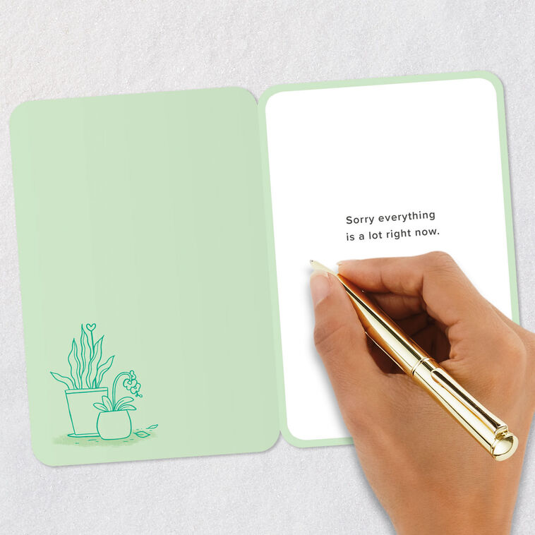 Succulent Plant in Broken Pot Encouragement Card Signing card image number 6