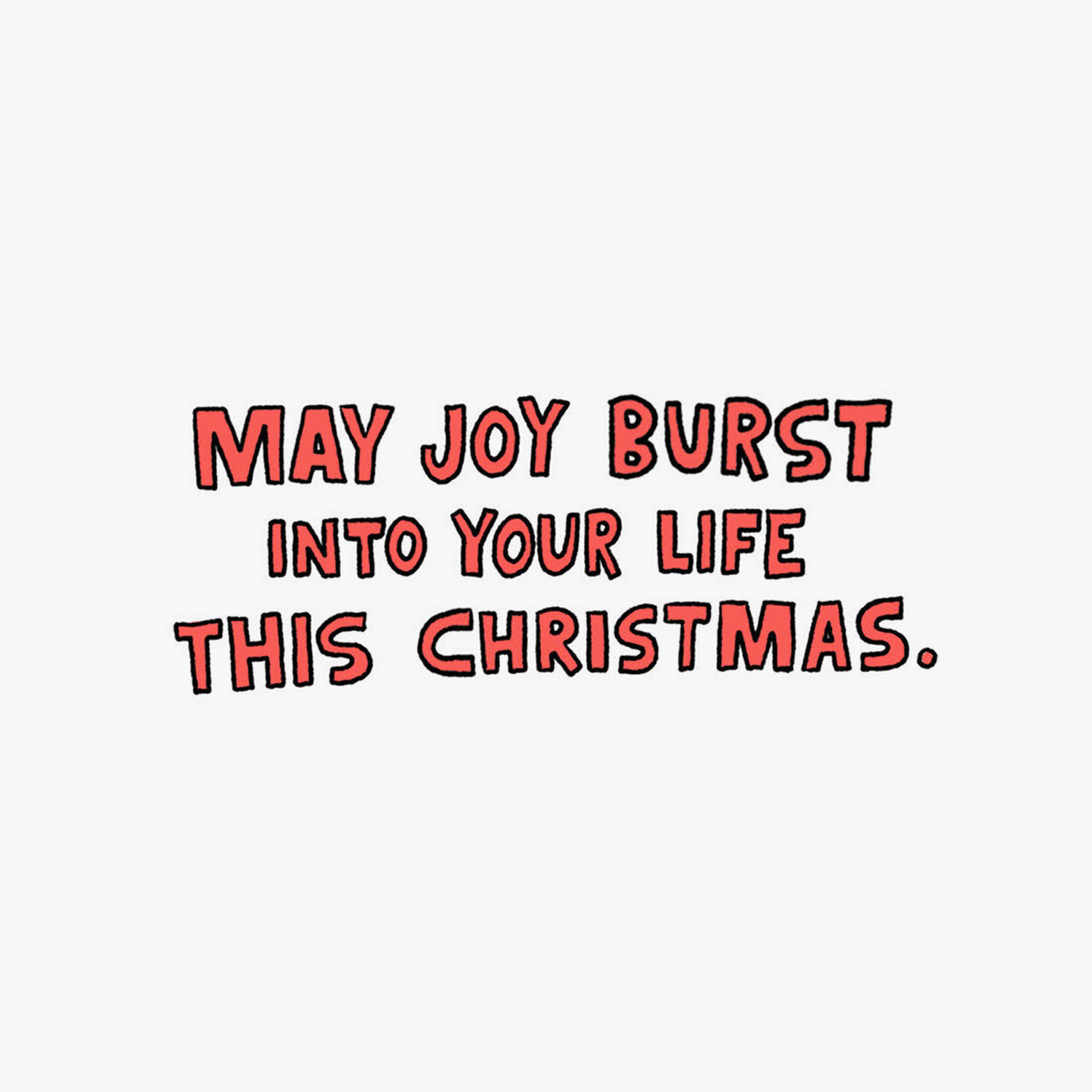 Santa Bursting Through TV Funny Christmas Card Sentiment image number 2