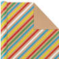 Primary Birthday 3-Pack Kraft Wrapping Paper, 105 sq. ft. total, , large image number 5