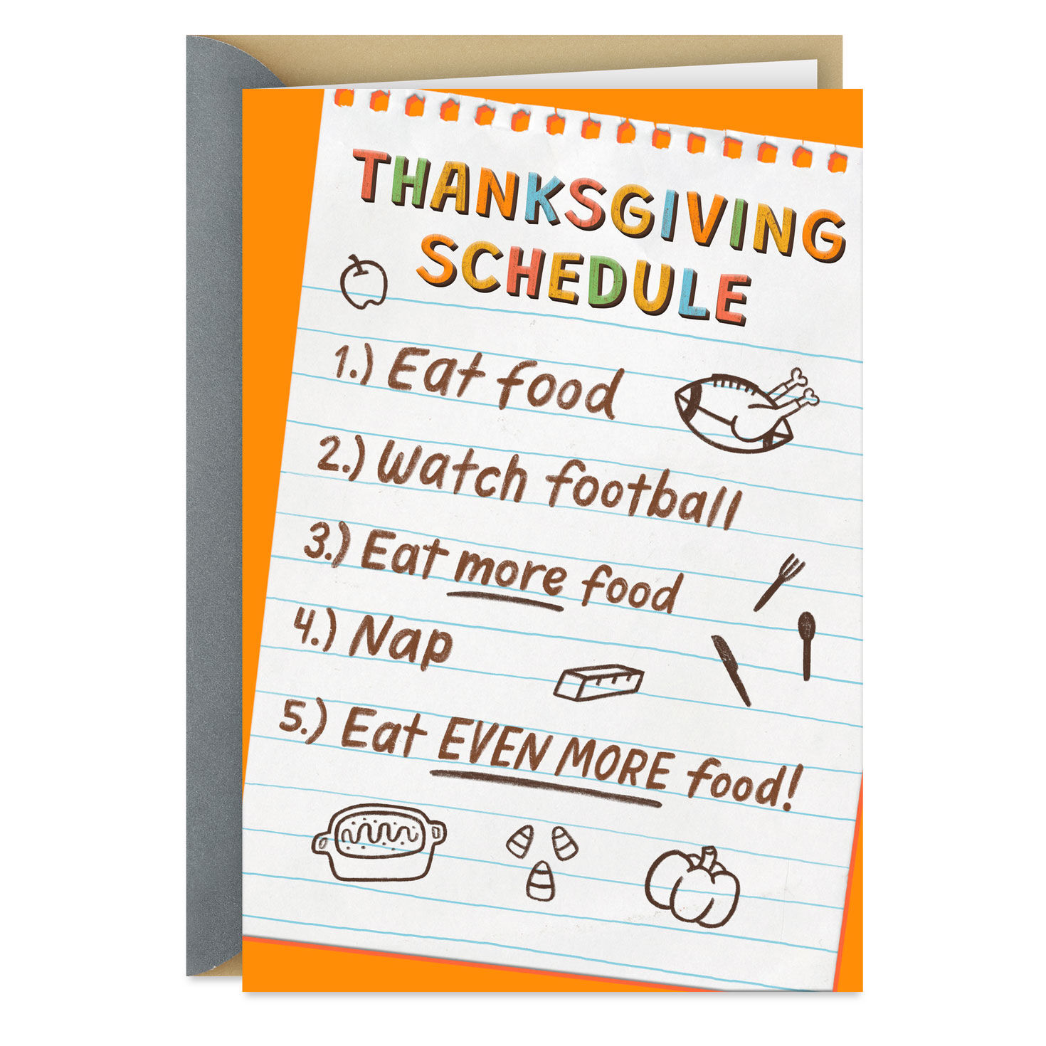 Food and More Food...And Pie! Thanksgiving Card