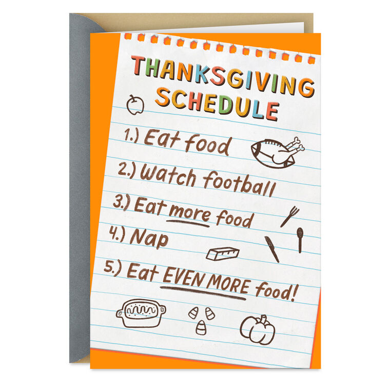 Food and More Food...And Pie! Thanksgiving Card