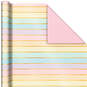 Stripes and Solids 3-Pack Reversible Wrapping Paper, 75 sq. ft. total, , large image number 4