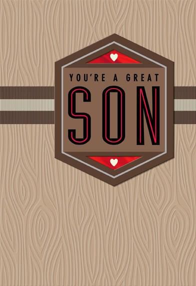 Great Son Valentine's Day Card