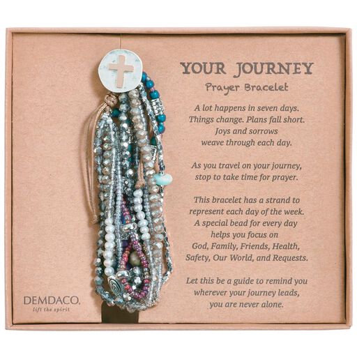 Grey Your Journey Layered Prayer Bracelet, 