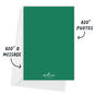 Modern Holly Art Personalized Christmas Photo Card Card back with Envelope indicating personalization image number 3