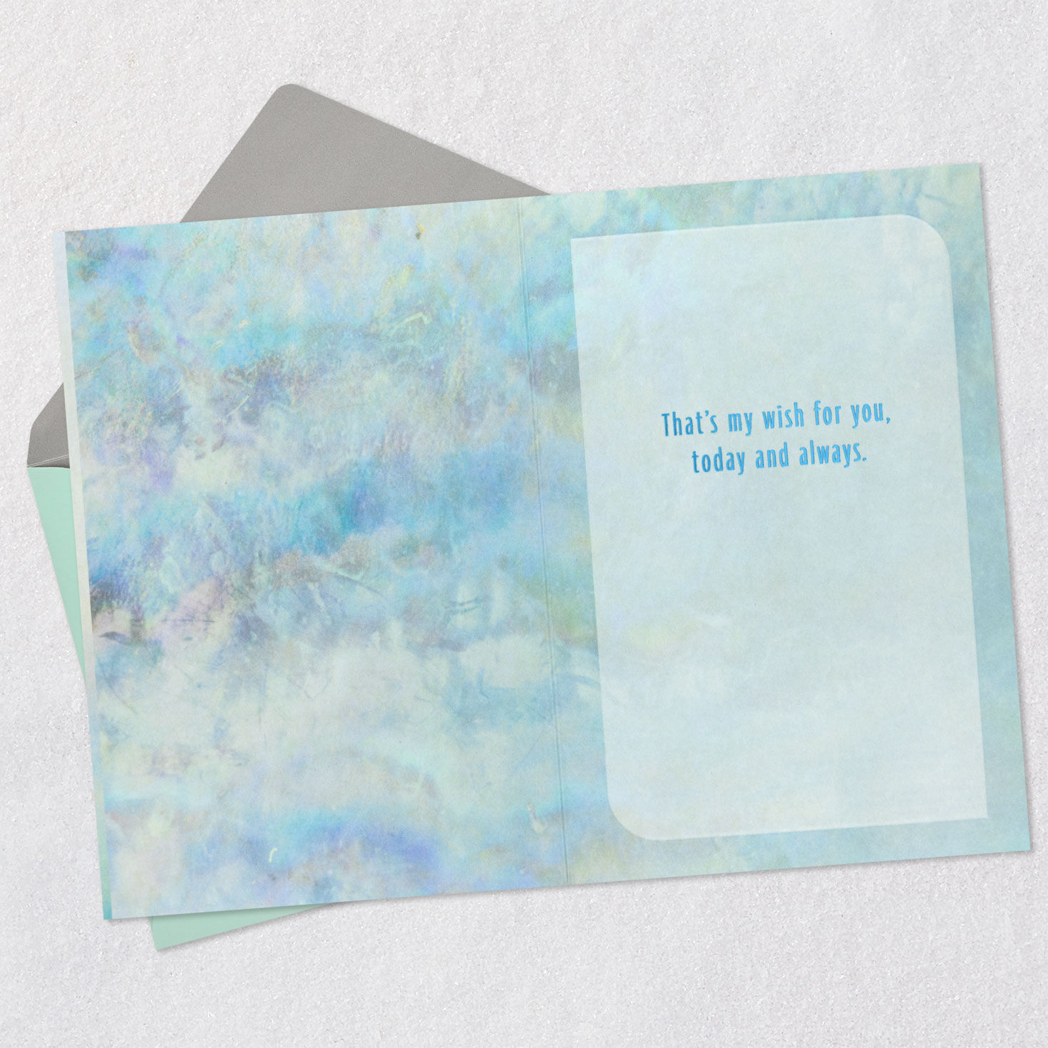 Crystals Peace Encouragement Card Open card with envelope image number 3