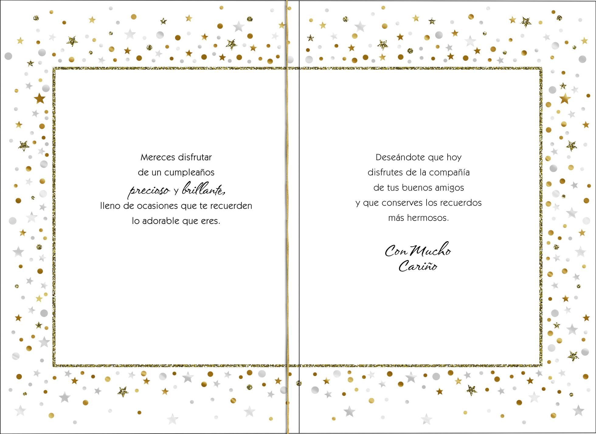 Beautiful and Brilliant Day Spanish-Language Birthday Card