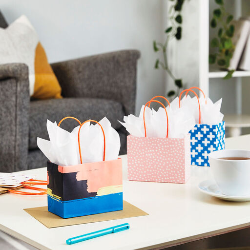 4" Assorted Modern 5-Pack Mini Bag Gift Card Holders, 