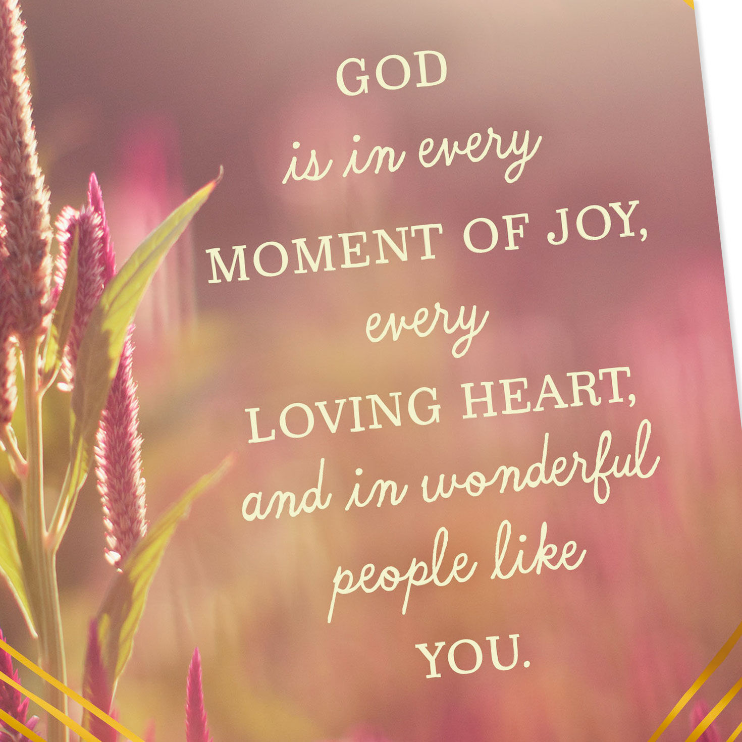 Field of Flowers Religious Birthday Card Card Front Detail image number 4