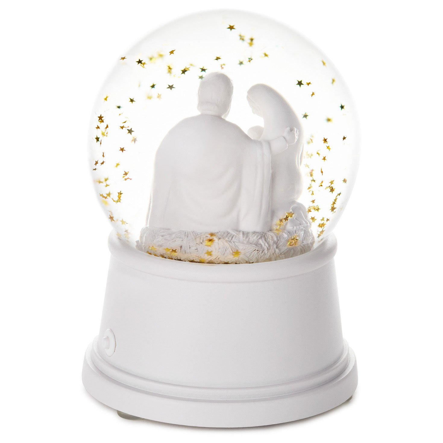 Holy Family Snow Globe With O Holy Night Song Back image number 2