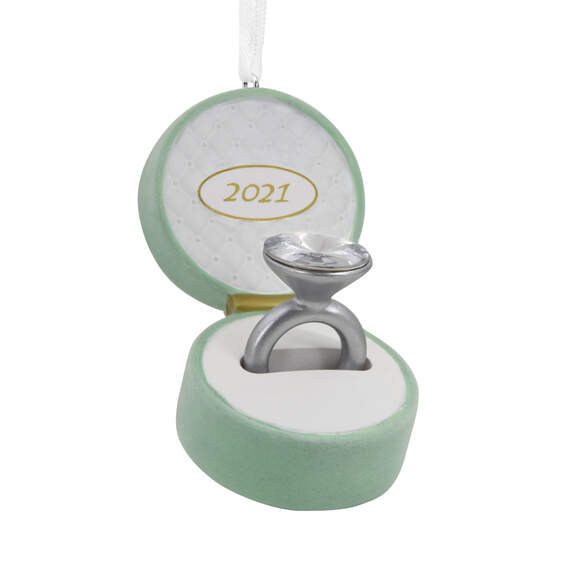 Engagement Ring 2021 Hallmark Ornament, , large image number 1