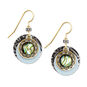 Layered Discs With Abalone Drop Earrings front image number 1