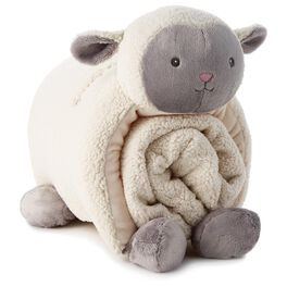 Lamb Pillow and Blanket Set, Lamb Pillow and Blanket Set, , large