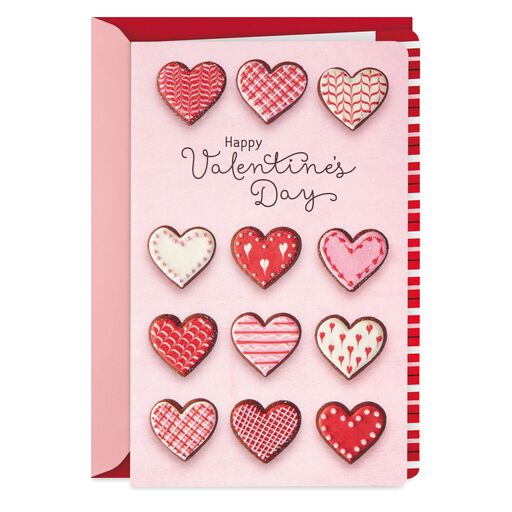 Heart Cookies Simple Joys Happy Valentine's Day Card, 