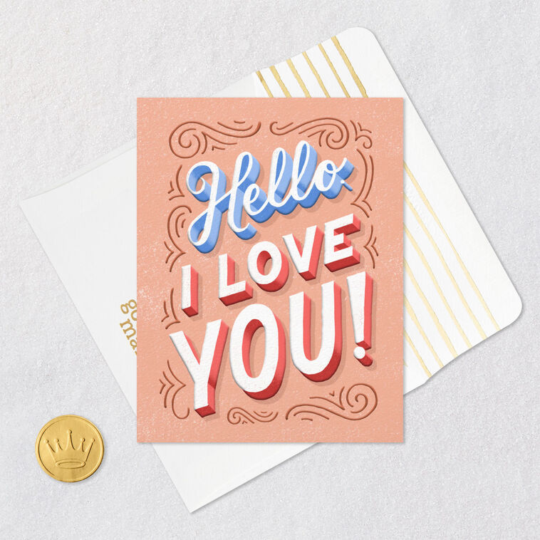 Hello Hi Again Love Card, , large image number 5