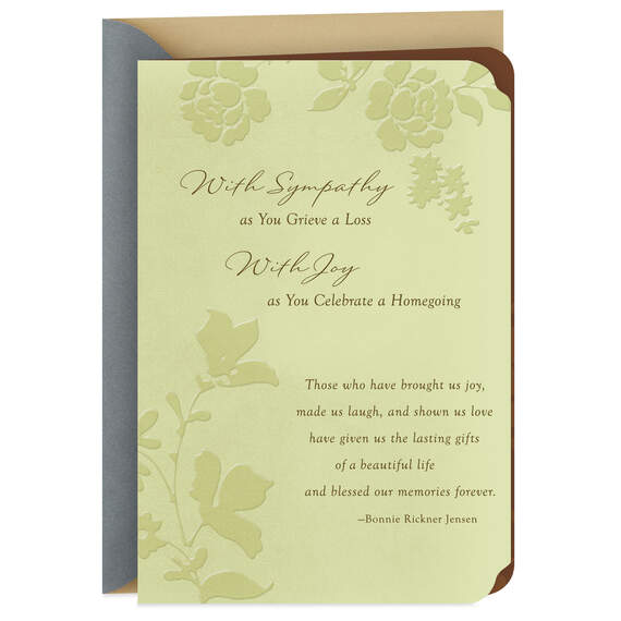 With Sympathy, With Joy Religious Sympathy Card, , large image number 1