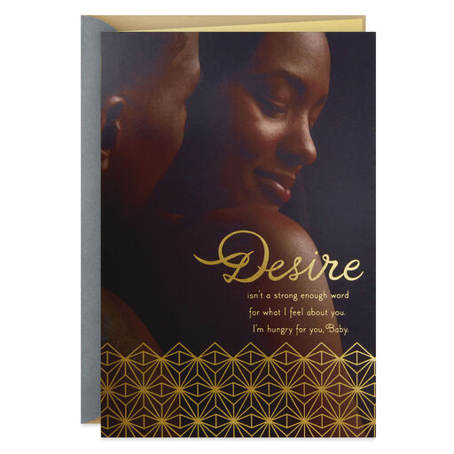 I Desire You Romantic Birthday Card, 