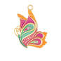 Mini Petite Paisley Butterfly Metal Ornament, 1.3”, , large image number 1