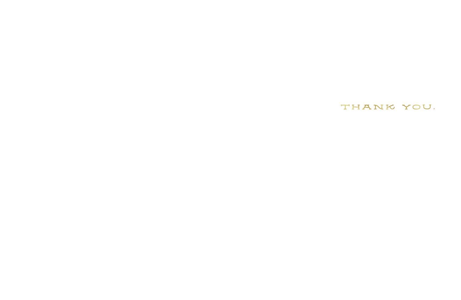 Speechless Cat Thank You Card