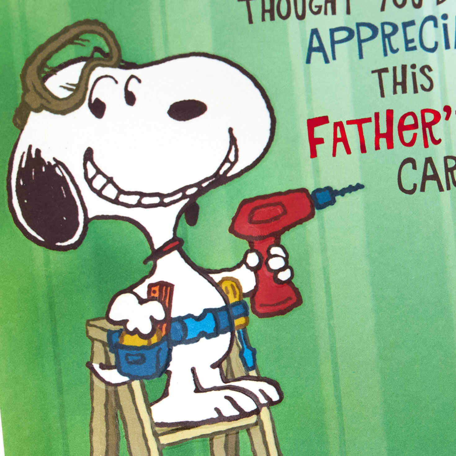 Peanuts Snoopy Home Project Father's Day Card Card Front with Sentiment image number 4