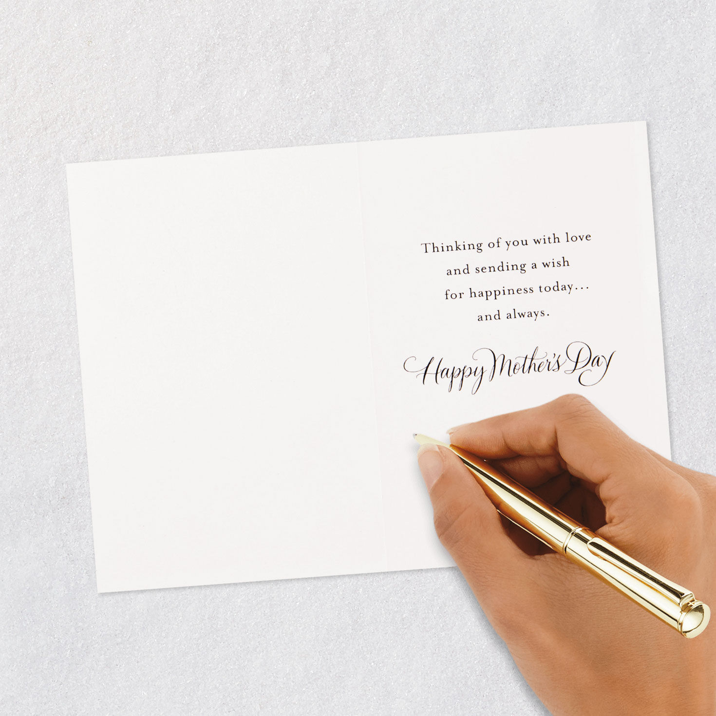 Spring Bouquets Mother's Day Cards, Pack of 6 signing card image number 6