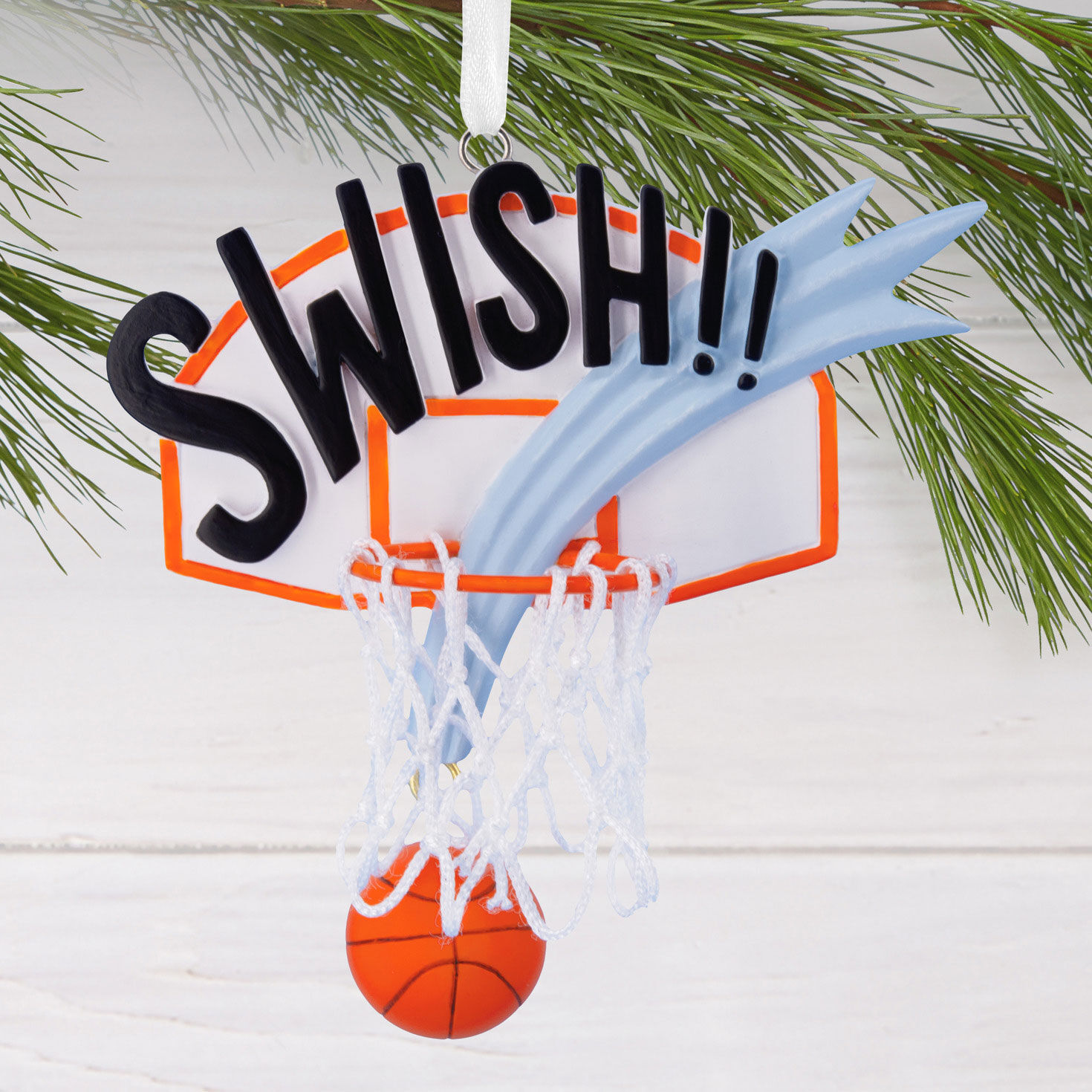 Swish Basketball Hallmark Ornament, , large image number 2