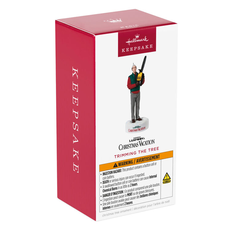 Clark With Chain Saw Keepsake Ornament package front image number 7