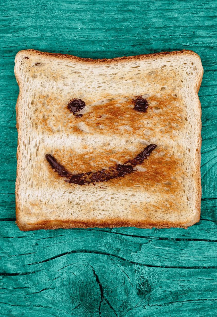 Smiley Face Toast Congratulations Card