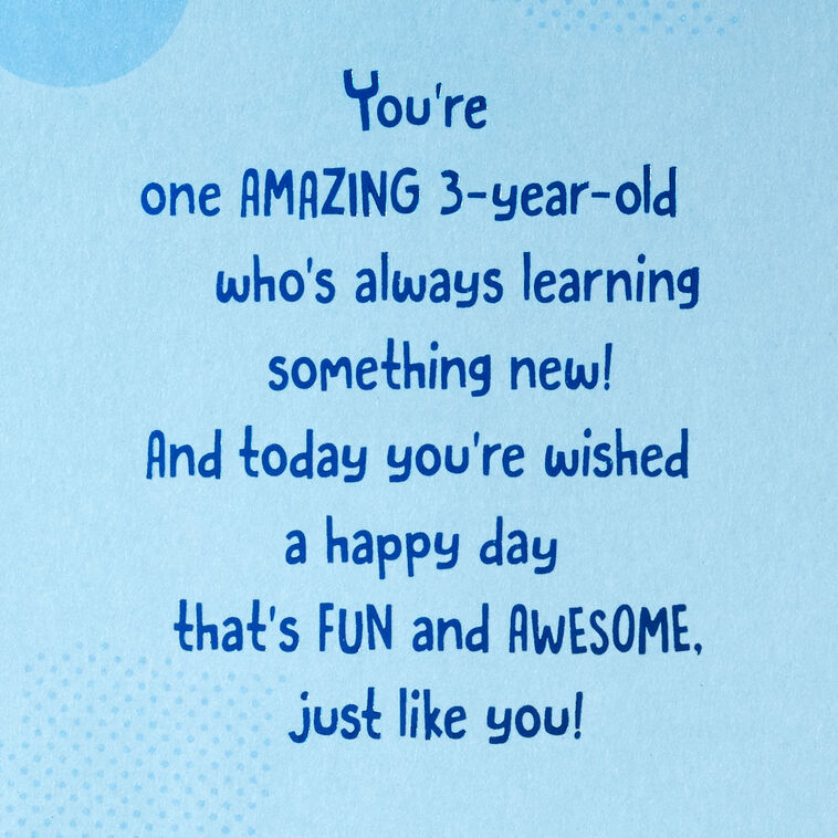 Disney Mickey Mouse and Pluto Third Birthday Card for Kid With Sticker, , large image number 2