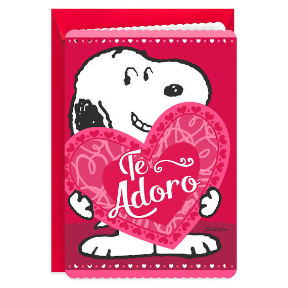 Peanuts® Snoopy Jumbo Spanish-Language Valentine's Day Card, 19.25", , large image number 1