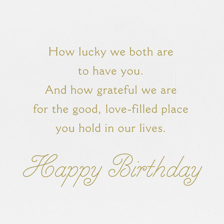 We're Lucky to Have You Birthday Card for Mom From Both, , large image number 3