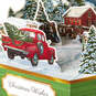 Christmas in Evergreen Vintage Truck 3D Pop-Up Christmas Card, , large image number 4