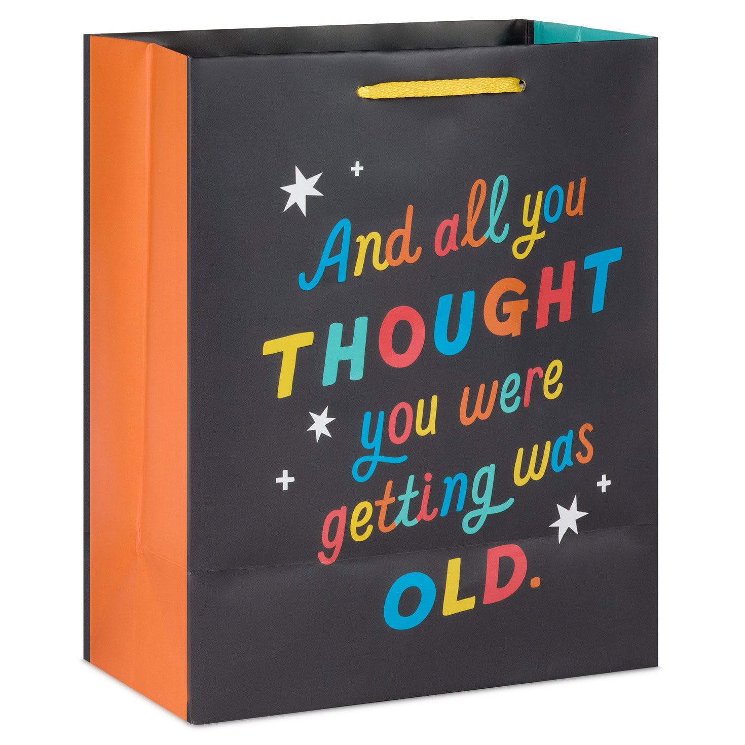 Funny and Colorful Lettering Birthday Gift Bag back image number 6