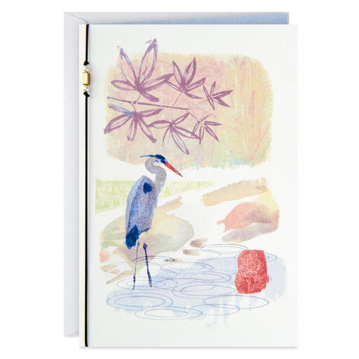 UNICEF Blue Heron Peace Sympathy Card, 