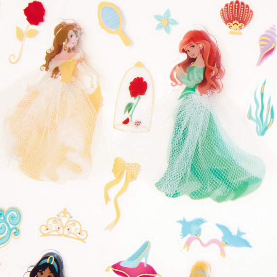 Disney Princesses Magical Wishes Birthday Card With Stickers, , large image number 4