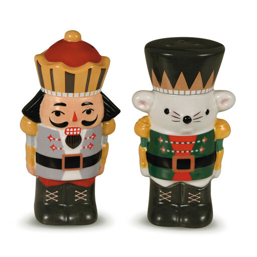Nutcracker Ballet Christmas Salt and Pepper Shakers, Set of 2, 