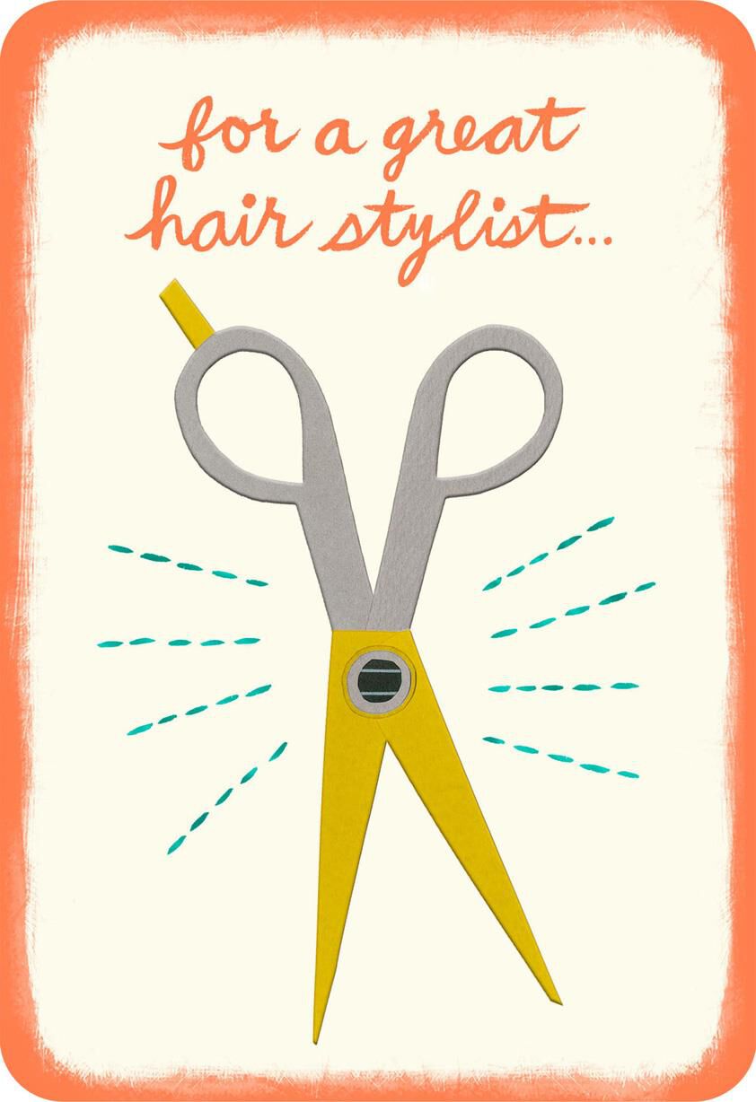 A Cut Above the Rest Hairdresser Thank You Card