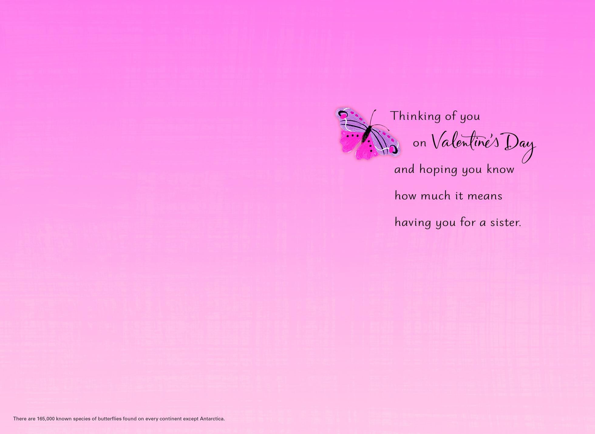 UNICEF Floral Vase Valentine's Day Card for Sister