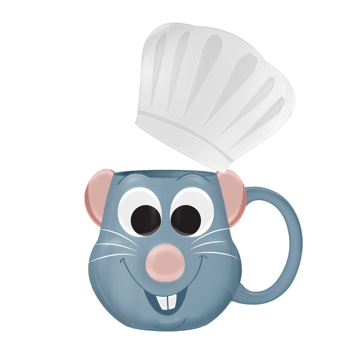 Silver Buffalo Disney Ratatouille Remy Sculpted Mug lid off image number 2