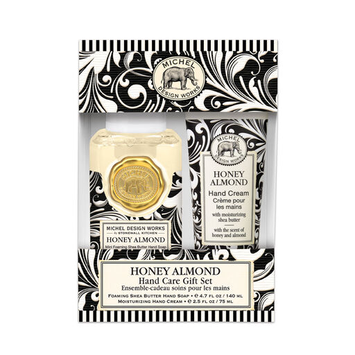 Michel Design Works Honey Almond Hand Care Gift Bundle, Set of 2, 