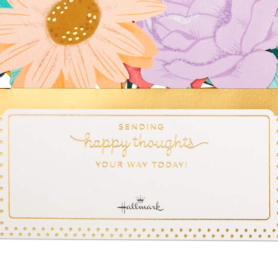 16.38" Jumbo Sending Happy Thoughts 3D Pop-Up Thinking of You Card, , large image number 2