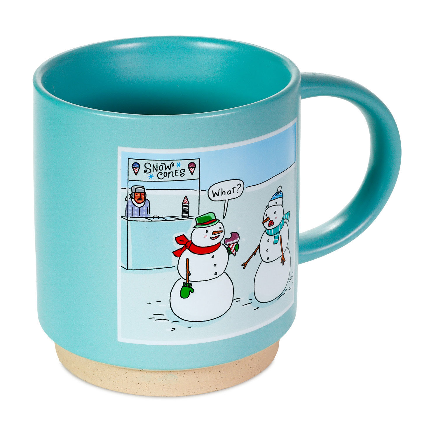 Hallmark Shoebox Snow Cone Snowmen Cartoon Mug side image number 3