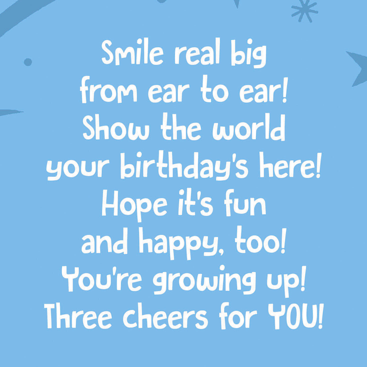 Mickey Mouse Red, Yellow, Blue Kids Birthday Card Sentiment image number 2