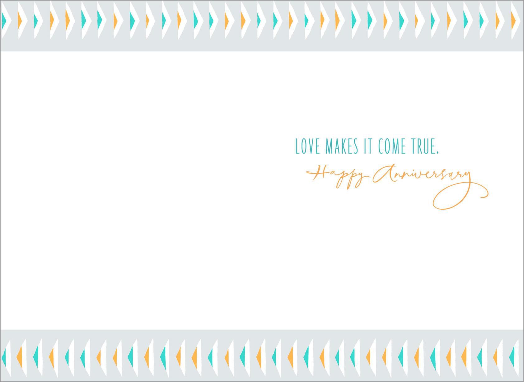 Two Hearts Tell a Story Anniversary Card