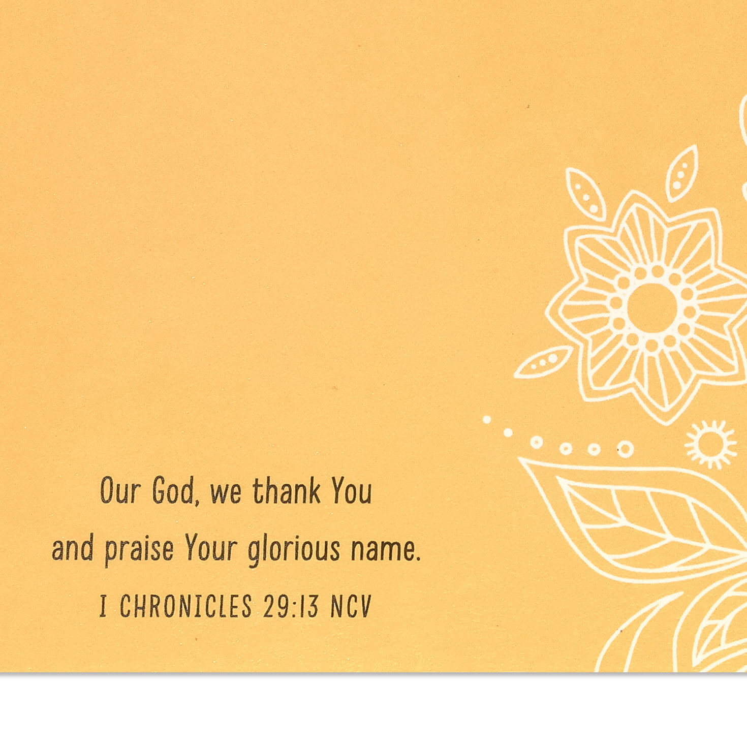 Pumpkin Bouquet Religious Thanksgiving Card scripture image number 3