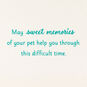 Pets Never Leave Our Hearts Sympathy Card, , large image number 2