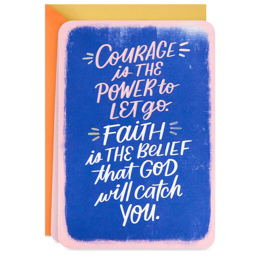 Courage and Faith Blank Card, 