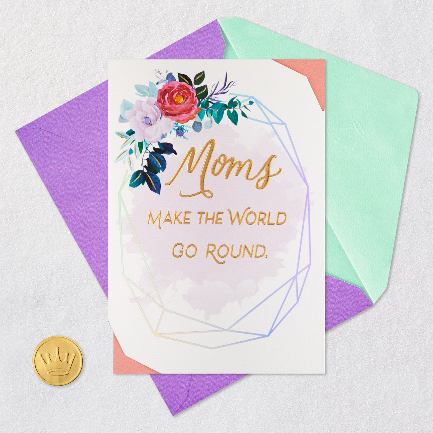 Floral Frame Mother's Day Card Card Front Detail image number 6