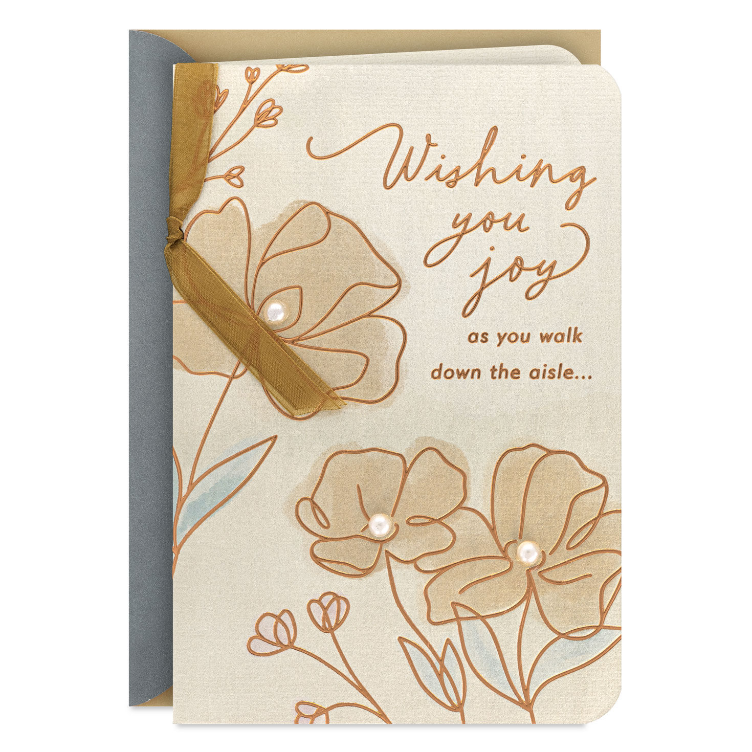 Wishing You Joy and Love Wedding Card