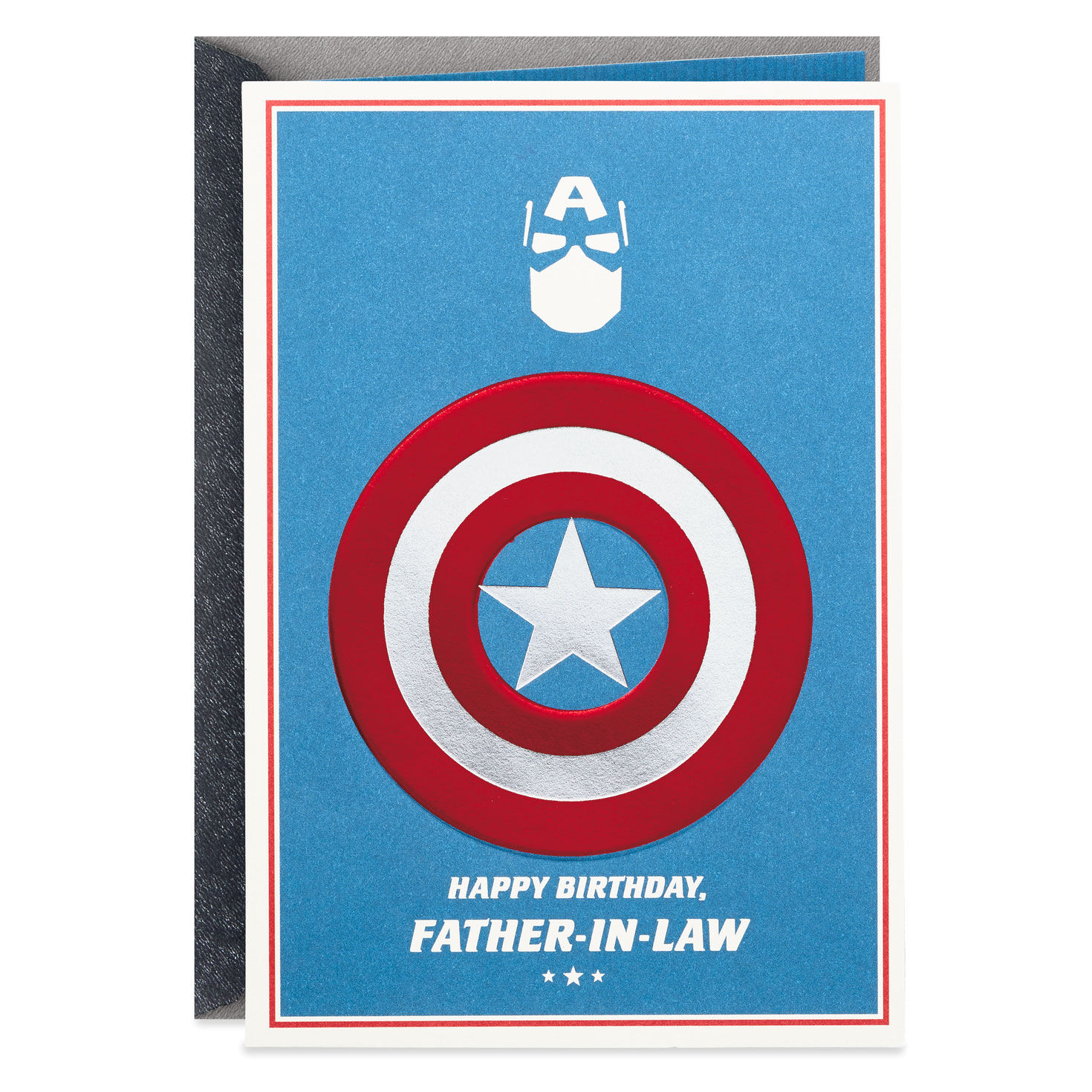 Medium Old Model Hallmark Marvel Captain America Card Blank 